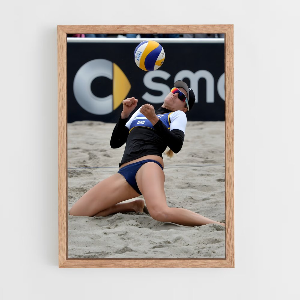 Poster Beach Spirit – affiche Beach-volley (vue 4)
